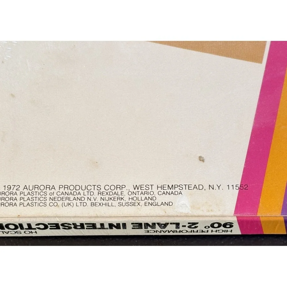 Vintage 1972 AFX Aurora 90 Degree 2 Lane Intersection High Performance SEALED